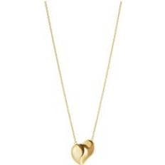 Georg Jensen Hearts of 18ct Yellow Gold Necklace Gold