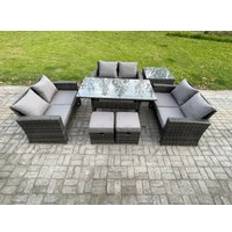 Garden & Outdoor Furniture Fimous Wicker PE Rattan Garden Sets