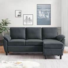 Ebern Designs Sofas Ebern Designs "Gray Sectional Darlyene Sofa