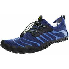 Blue Water Shoes DreamSilent 2# Dark Blue, 7.5-8 Non Slip Water Shoes Mens Womens Aqua Shoes Beach Barefoot Swim Surfing Diving
