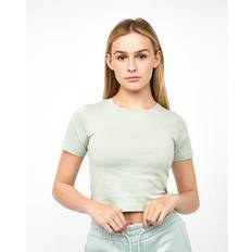 Clearance Juice Ladies Tilly Crop T-Shirt Sage Sage