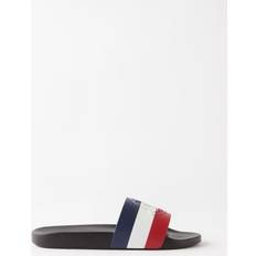 Moncler Basile Rubber Slides Mens Black