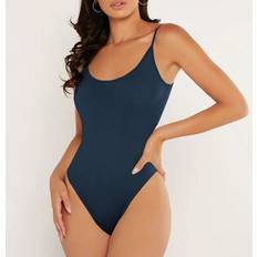 Shein Women Shapewear & Under Garments Shein Womens Solid Color Strap Bodysuit