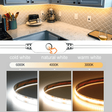 Shein USB LED Strip COB LED Light 320LEDs/M 5V Light Strip High-Density Flexible Ribbon Ljuslist