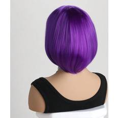 Dam - Syntethår Peruker Shein Women's Fashionable Short Bob Wig With Natural Curls, Air Bangs And Inward Bob Hairstyle, Suitable For Cos