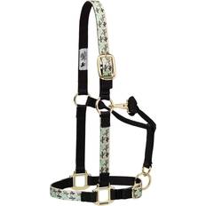 Green Horse Halters Weaver Pattern Adjustable Halter