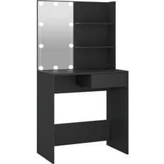 Glasses Dressing Tables vidaXL 833288 Black Dressing Table 40x74.5cm