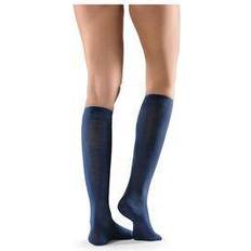 Cotton Knee Socks - Navy