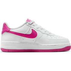 Children's Shoes Nike Air Force 1 GS - White/Laser Fuchsia