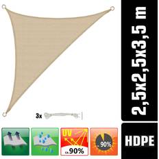 Amanka UV Shade Sail 2.5x2.5x3.5 HDPE Garden Balcony