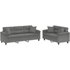 2 personers - Sofagrupper Sofaer vidaXL Sofasæt 2 Dele Med Puder Sofa 2 personers