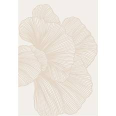 Plakater natur Abstract Lines No2 Beige Plakat 21x30cm