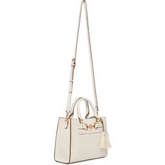 Top Handle - Women Messenger Bags Anne Klein Women's E/W Horsebit Satchel in White size 11.75"