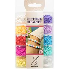 1Conzept Perleæske med blomsterperler På lager i butik