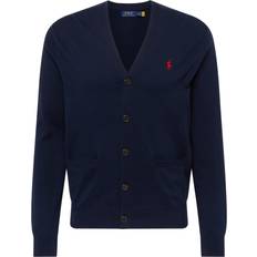 Polo Ralph Lauren Herre - L Trøjer Polo Ralph Lauren Cotton V-Neck Cardigan - Hunter Navy