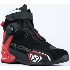 Ixon Bull Wasserdichte Motorrad Schuhe, schwarz-weiss-rot, Größe