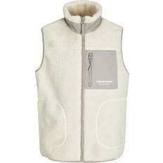 Väst teddy Jack & Jones Teddy Fell Vest - White/Atmosphere