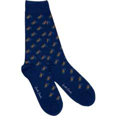 Swole Panda Mens Bicycle Bamboo Socks Blue