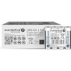 everActive AA batterier 40-pack, Pro alkalisk, Mignon LR6 R6 1,5 V, högsta prestanda, 10 års hållbarhet, 40 stycken