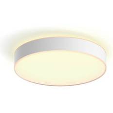 Plastic Ceiling Flush Lights Philips Hue Devere Large White Ceiling Flush Light 42.5cm