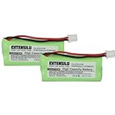Landline Phones Extensilo 2x Battery Compatible With Siemens Gigaset A245 A240 Duo A24 A240 A240 A240 A240 A240 A165 Trio Wireless Landline Phone 850mAh 2.4V NiMH