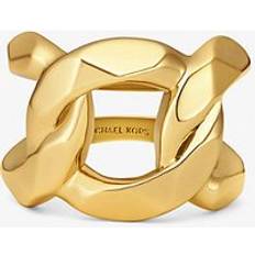 Michael Kors Rings Michael Kors Precious Metal-Plated Brass Curb-Link Ring Gold