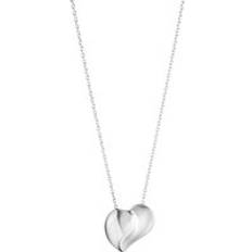 Georg Jensen Hearts of Sterling Silver Necklace Silver