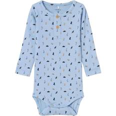 Goedkoop Bodysuits Name It Dabbu LS Body - Chambray Blue (13233333)