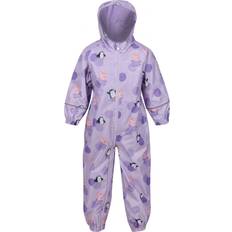 Viola Impermeabili Regatta Kid's Peppa Pig Pobble Waterproof Puddle Suit - Pastel Lilac