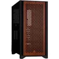 Corsair 4000D Airflow Tempered Glass Mid-Tower ATX Case with Teak