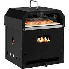 Outdoor Pizza Ovens Costway 4-in-1 Outdoor Portable Pizza Oven with 12 Pizza Stone