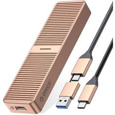 External Enclosures Orico Aluminum M.2 NVMe SSD Enclosure USB C to M.2 SSD Enclosure Reader 10Gbps to NVMe M-Key External M2 Adapter Support UASP TRIM Rose Gold