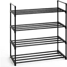 HAKU Möbel Plastic Black Shoe Rack 65x74cm