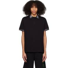 Versace Jeans Couture Black Jacquard Polo E899 BLACK