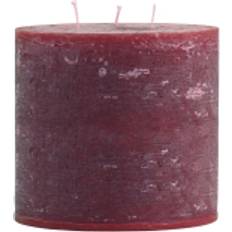 Cotton Candles & Accessories Chic Antique Macon Block Light Dark Red Candle 15cm