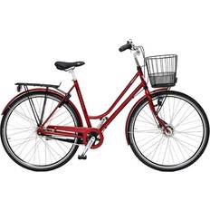 Skeppshult cykel dam 7 växlar Skeppshult Nova 7-Switched Red Women Bike 2024 Damcykel