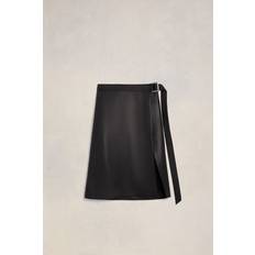 Ami Paris Skirts Ami Paris Wrap Skirt Black for Women