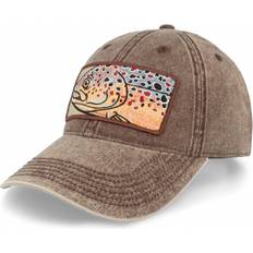 Skillfish Big Trout Patch 382 Snow Washed Brown Dad Cap