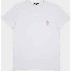 Versace T-shirts Versace Logo V-neck T-shirt