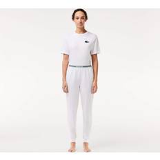 Lacoste Damen Nachtwäsche Lacoste Lounge-Jogginghose Weiß Weiss