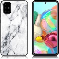 Samsung Galaxy A71 Mobilskal Samsung Fantasy Marmor Galaxy A71 skal Vit