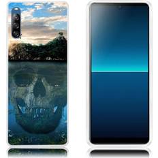 Deco Xperia L4 skal Reflektion Av Dödskalle
