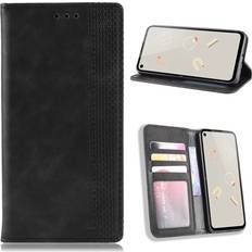 Google Pixel 4a Mobilfodral Google Bofink Vintage läder Pixel 4a fodral Svart
