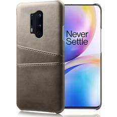 OnePlus Plånboksfodral OnePlus 8 Pro skal med korthållare Silver/Grå