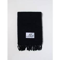 Alpaga Accessoires Marni Logo-Appliqué Alpaca Scarf Woman Blue