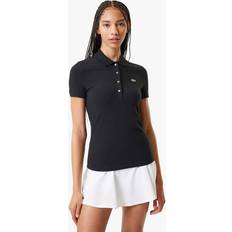 Lacoste L.12.D Slim Fit Jersey Polo Shirt Black