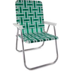 Stackable Outdoor Stools Lawn Chair USA Green And White Stripe Classic