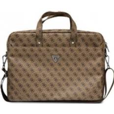 Guess Bruna Väskor Guess Saffiano 4G Triangle Logo Computer Bag Notebook bag 15 ” 16” (Brown)