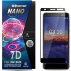 Crong 7D Nano Flexible Glass 9H hybridglas til fuld skærm Nokia 3.1