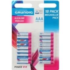 Grundig Batteries et Chargeurs Grundig Jeu De Piles Alcalines AAA R03 1.5V 18 Pcs